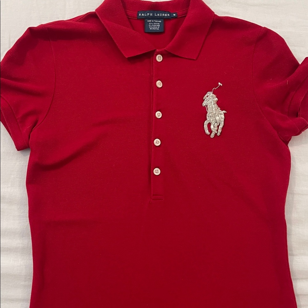 Ralph Lauren Red Button Down Shirt